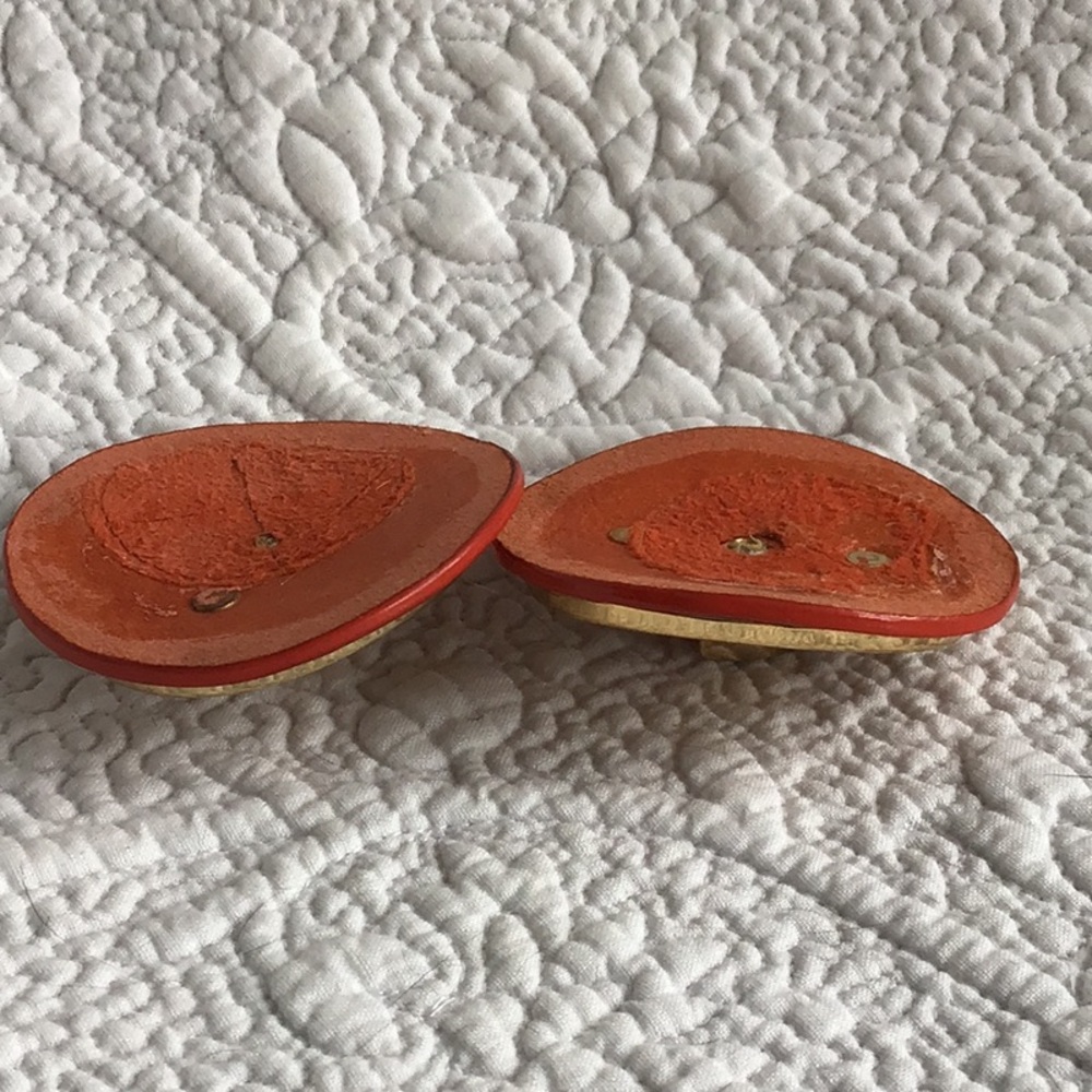 Gold and Orange Decorative Medallions - Picture 7 of 8